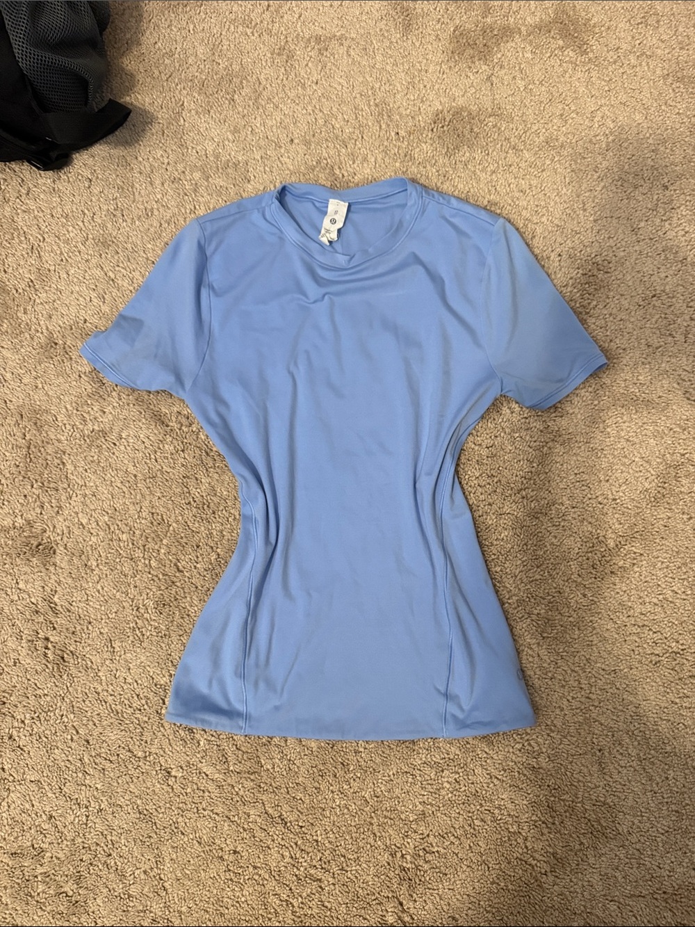 lululemon athletica Women's Light Blue Short Sleeve Performance Tee